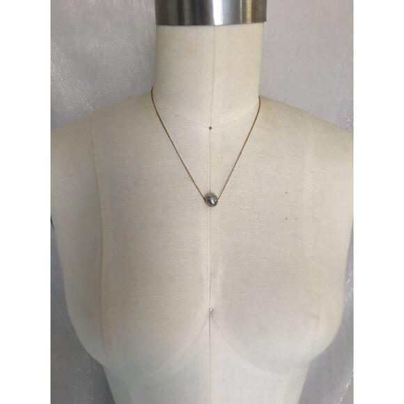 Artisan Handmade Dainty vintage brass chain with vintage ball bead - Picture 5 of 11